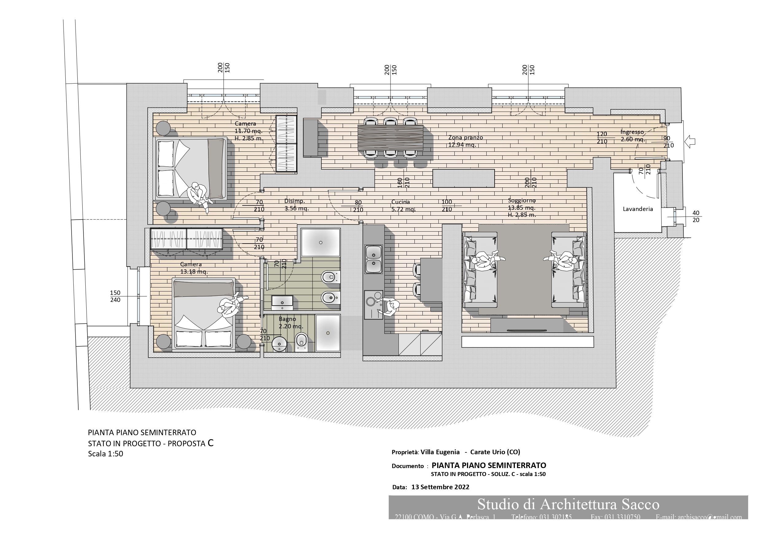 Floor plan of the apartment