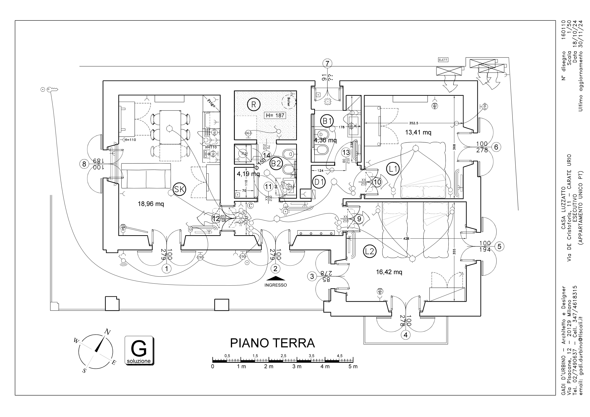 Floor plan of the apartment